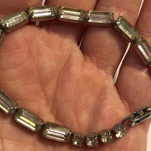 Vintage 1950s PROM rhinestone bracelet GLAMOROUS